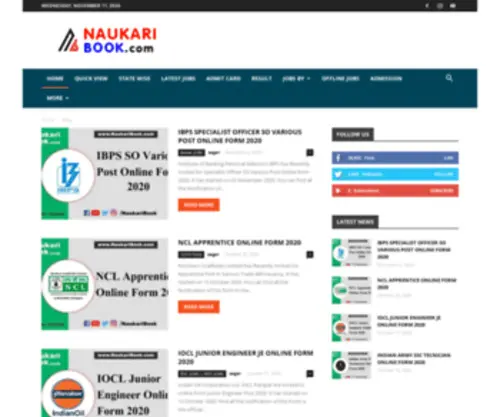 Naukaribook.com(Naukaribook) Screenshot