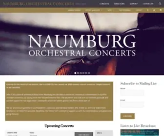 Naumburgconcerts.org(Concerts Archive) Screenshot