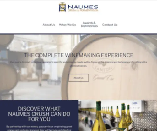 Naumescf.com(The Complete Winemaking Experience) Screenshot