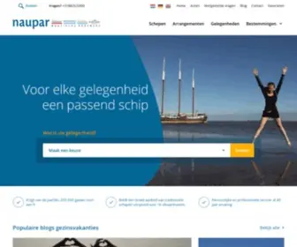 Naupar.nl(NAUPAR I Grootste aanbod traditionele zeilschepen in Nederland) Screenshot