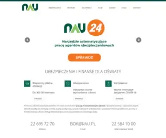 Nau.pl(Nauczycielska Agencja Ubezpieczeniowa SA Home) Screenshot