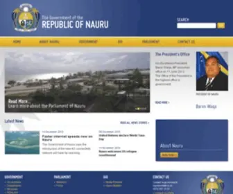 Naurugov.nr(The Republic of Nauru) Screenshot