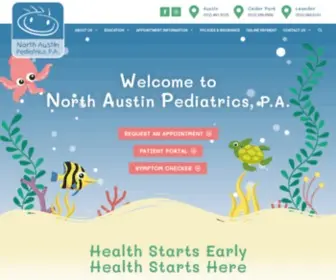 Naustinpeds.com(North Austin Pediatrics P.A) Screenshot