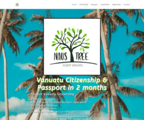 Naustreeagentvanuatu.vu(Vanuatu Passport in 4 weeks) Screenshot