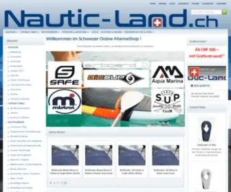 Nautic-Land.ch(Bootszubehör für Ihr Boot oder Schiff. Von A wie Anker bis Z wie Z) Screenshot