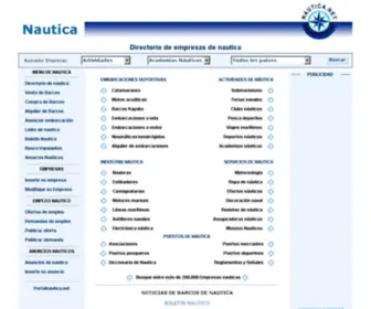 Nautica.net(Portal internacional de nautica y nautica deportiva) Screenshot