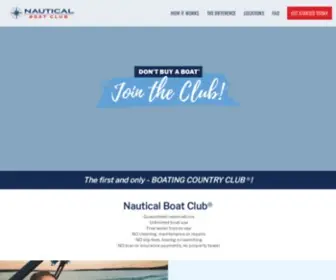 Nauticalboatclub.com(The First and Only Boating Country Club) Screenshot
