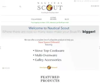 Nauticalscout.com(Eco-friendly Collapsible Pots, Buckets, and Bowls, Boat Dinnerware, Unbreakable Drinkware, Galley Accessories, Nautical Decor, Nautical Fashion) Screenshot