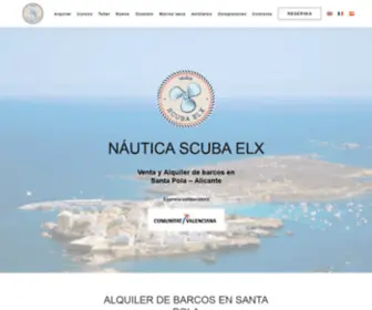 Nauticascubaelx.com(NÁUTICA SCUBAELX) Screenshot