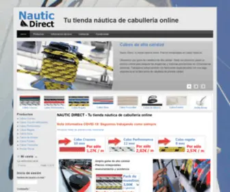 NautiCDirect.es(Tu tienda náutica de cabullería online) Screenshot