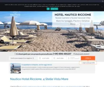 Nauticohotel.it(Hotel Nautico Riccione) Screenshot