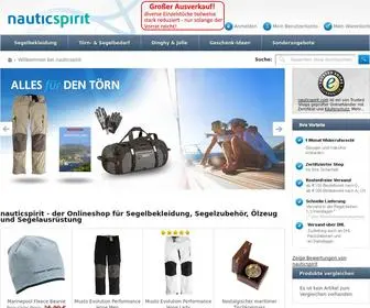 Nauticspirit.com(Segelbekleidung) Screenshot