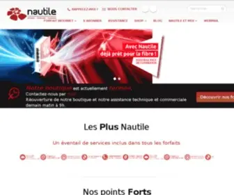 Nautile.nc(Nautile ⋅ Fournisseur d'Accès Internet en Nouvelle Calédonie) Screenshot