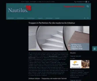 Nautilus-Treppen.de(Skulpturale Meisterwerke aus Stahl) Screenshot