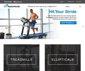 Nautilus.com(Nautilus Home Fitness Solutions) Screenshot