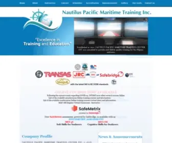 Nautiluspacific.com(Nautilus Pacific Maritime Training Inc) Screenshot