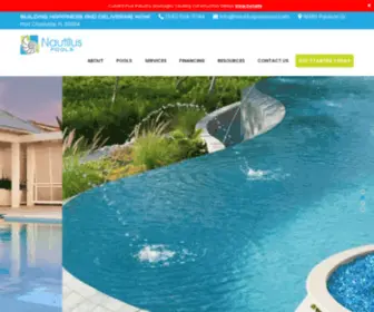 Nautiluspoolsinc.com(Nautilus Pools) Screenshot