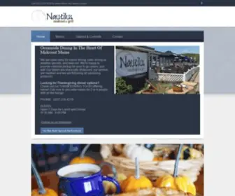 Nautilusseafoodandgrill.com(Nautilus Seafood & Grill) Screenshot