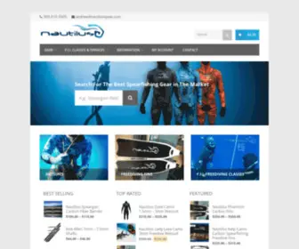 Nautilusspearfishing.com(Nautilus Spearfishing Florida's Best Freediving Gear) Screenshot