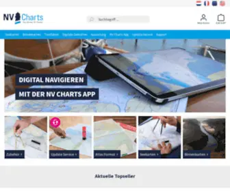 Nautische-Veroeffentlichung.de(Seekarten und Navigationsprogramme vom NV) Screenshot