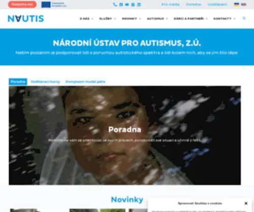 Nautis.cz(Národní ústav pro autismus) Screenshot