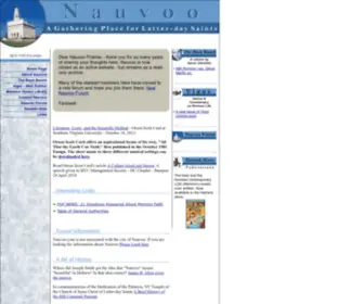 Nauvoo.com(A Gathering Place for Latter) Screenshot