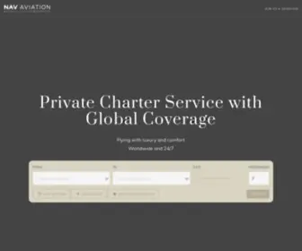 Nav-Aviation.com(Private Charter Service) Screenshot