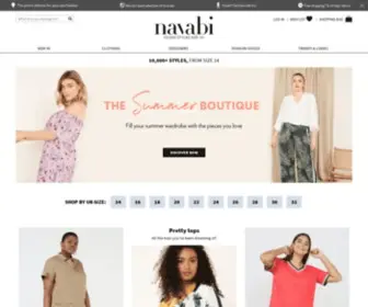 Navabi.co.uk(Plus Size Clothing for Women) Screenshot