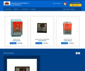 Navagoearthleakagerelay.com(Earth Leakage Protection Relay Manufacturer) Screenshot