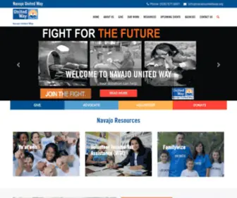 Navajounitedway.org(Home) Screenshot