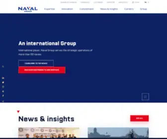 Naval-Group.com(Un groupe international) Screenshot
