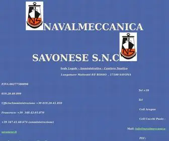 Navalmeccanica-Savonese.it(Nautica) Screenshot