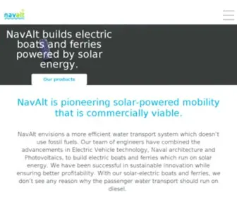 Navaltboats.com(Electrifying everything on water) Screenshot