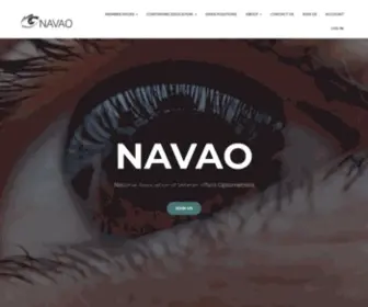 Navao.org(National Association of Veterans Affairs Optometrists) Screenshot