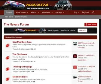 Navaraforum.com(The Navara Forum) Screenshot