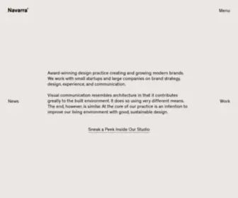 Navarra-Design.com(Navarra.is a Visual Communication Agency) Screenshot