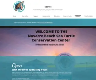 Navarrebeachseaturtles.org(Navarre Beach Sea Turtle Conservation Center Home) Screenshot