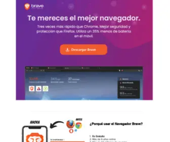 Navegadorbrave.com(The Brave browser) Screenshot