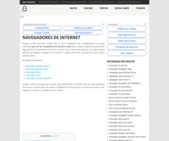 Navegadoresdeinternet.org(Los principales navegadores web de internet) Screenshot