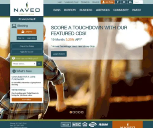 Naveo.org(Naveo credit union) Screenshot