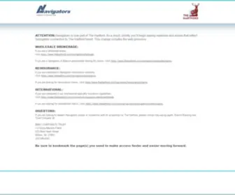 Navg.com(Navigators Wholesale & Reinsurance) Screenshot