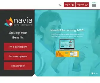 Naviabenefits.com(Navia Benefit Solutions) Screenshot
