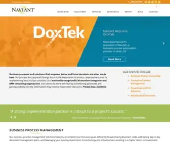 Naviant.com(Naviant provides enterprise content management (ECM)) Screenshot
