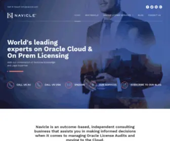 Navicle.com(Oracle License Consulting and Management) Screenshot