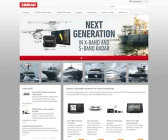 Navico-Commercial.com(Simrad Commercial Marine Electronics) Screenshot
