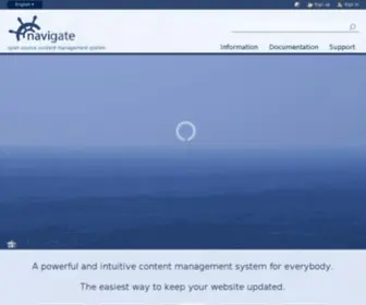 Navigatecms.com(Navigate CMS) Screenshot