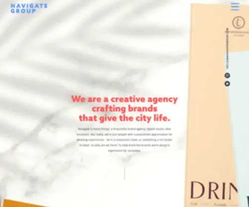 Navigategroup.com(We are a creative branding agency crafting brands that give the city life. Navigate) Screenshot