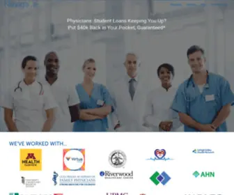 Navigatestudentloans.com(Physician Solutions for Student Debt) Screenshot
