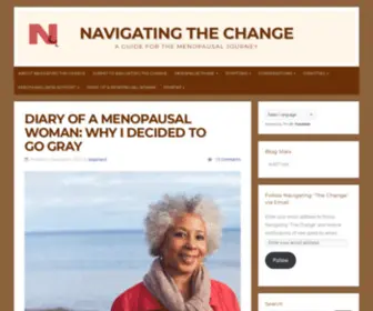 Navigatingthechange.com(A Guide for the Menopausal Journey) Screenshot