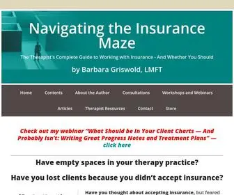 Navigatingtheinsurancemaze.com(Navigating the Insurance Maze) Screenshot